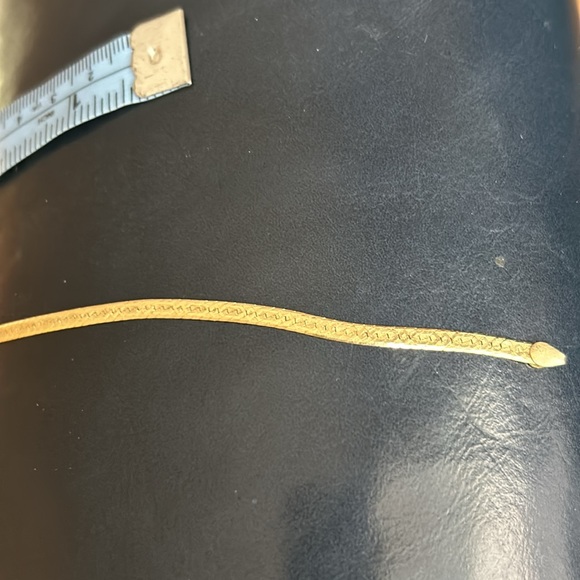 Solid 14k Italian Grand Herringbine Bracelet - Picture 11 of 14